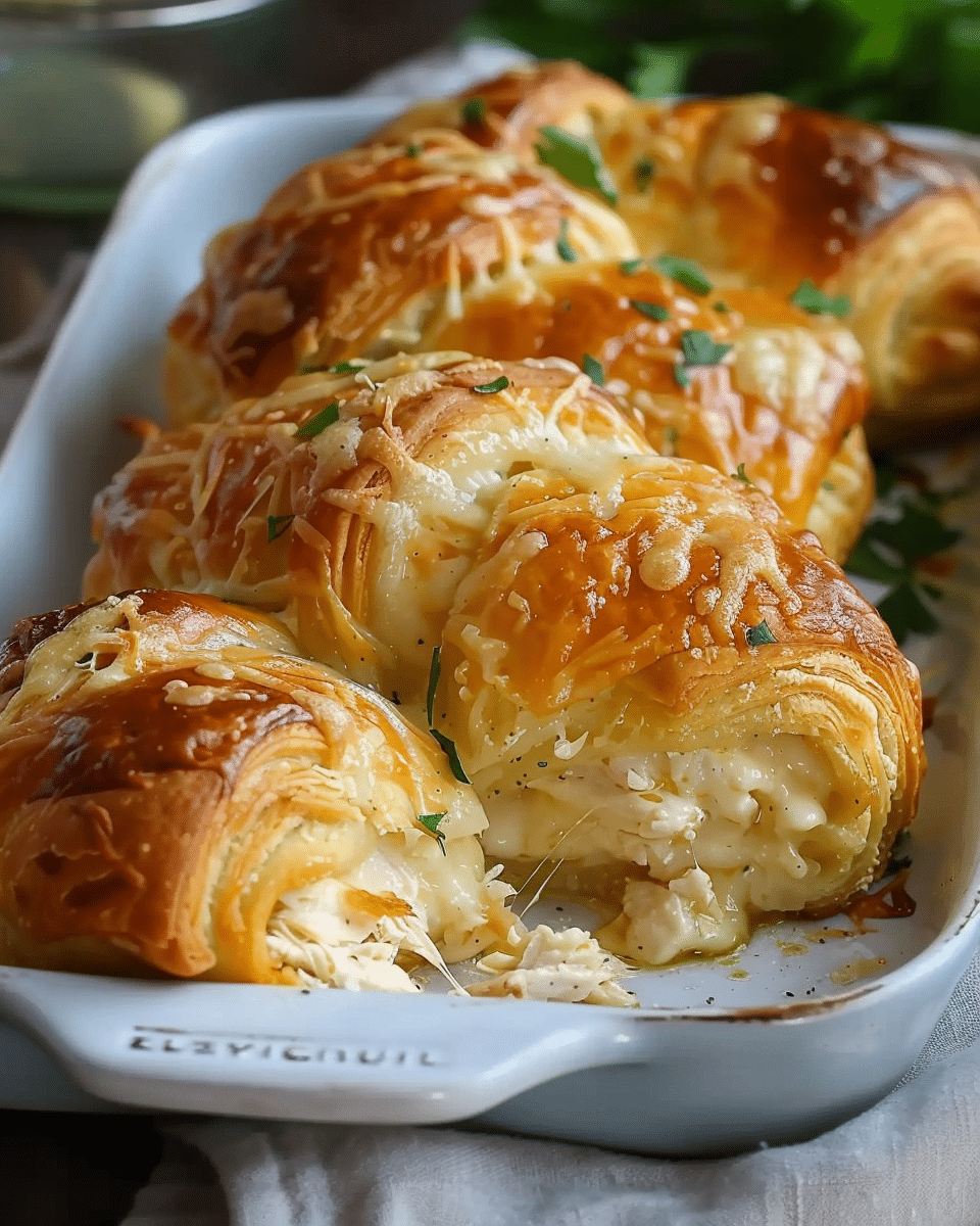 Cheesy Chicken Crescent Rolls