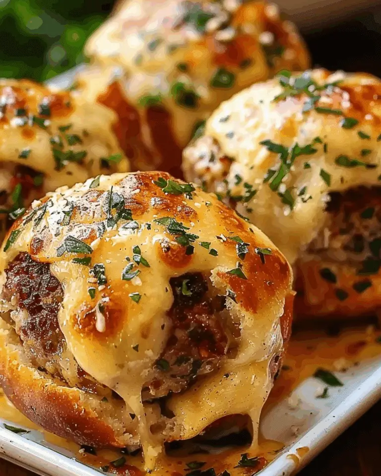 Garlic Parmesan Cheeseburger Bombs