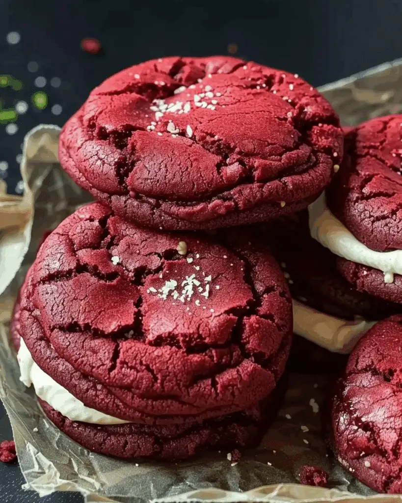 Red Velvet Cookies New York Style