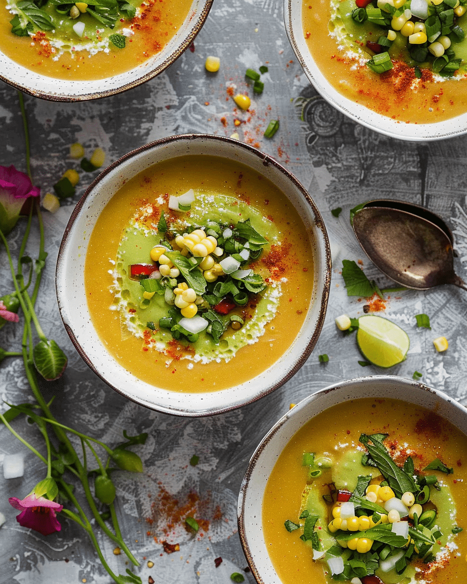 Smoked Corn Gazpacho