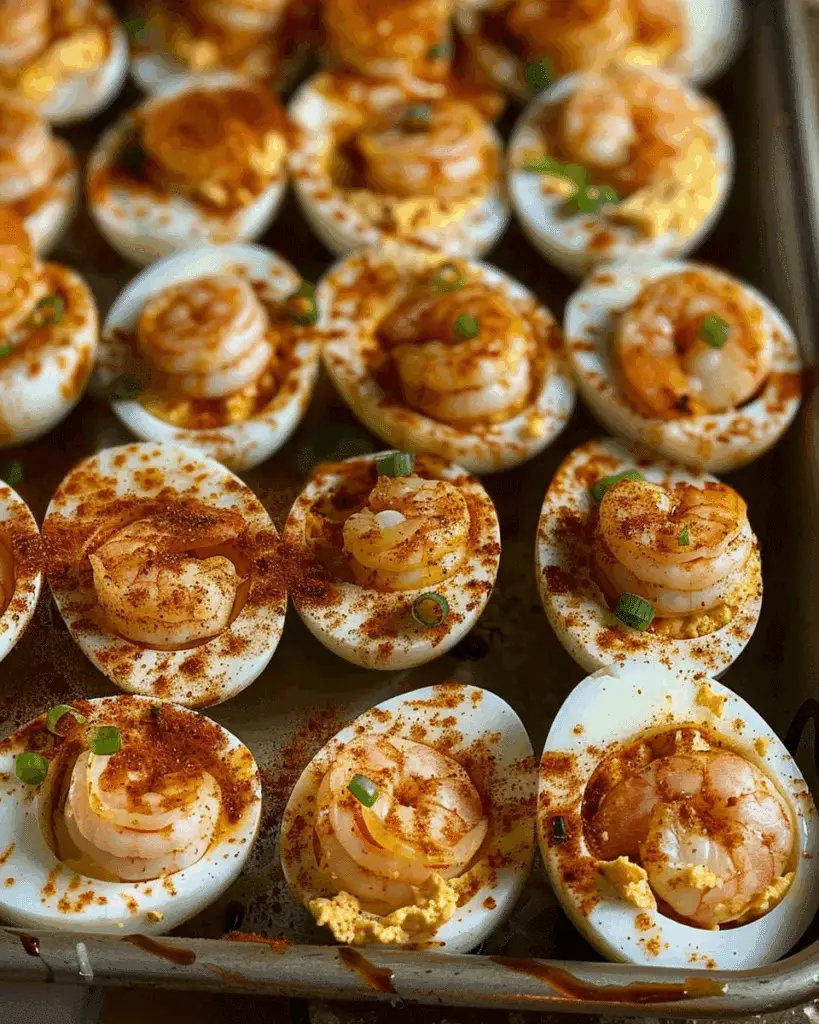 Cajun Shrimp Deviled Eggs