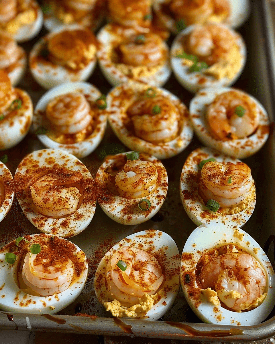 Cajun Shrimp Deviled Eggs