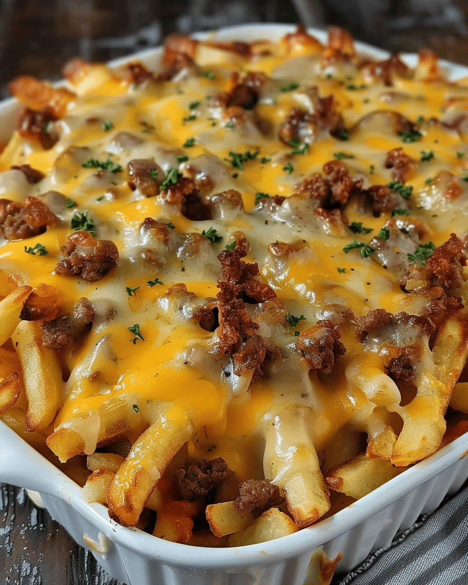 CHEESEBURGER FRENCH FRY BAKE