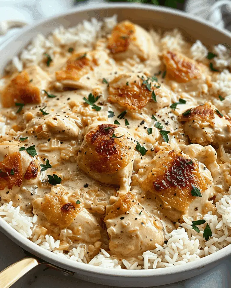 Creamy Smothered Chicken and Rice