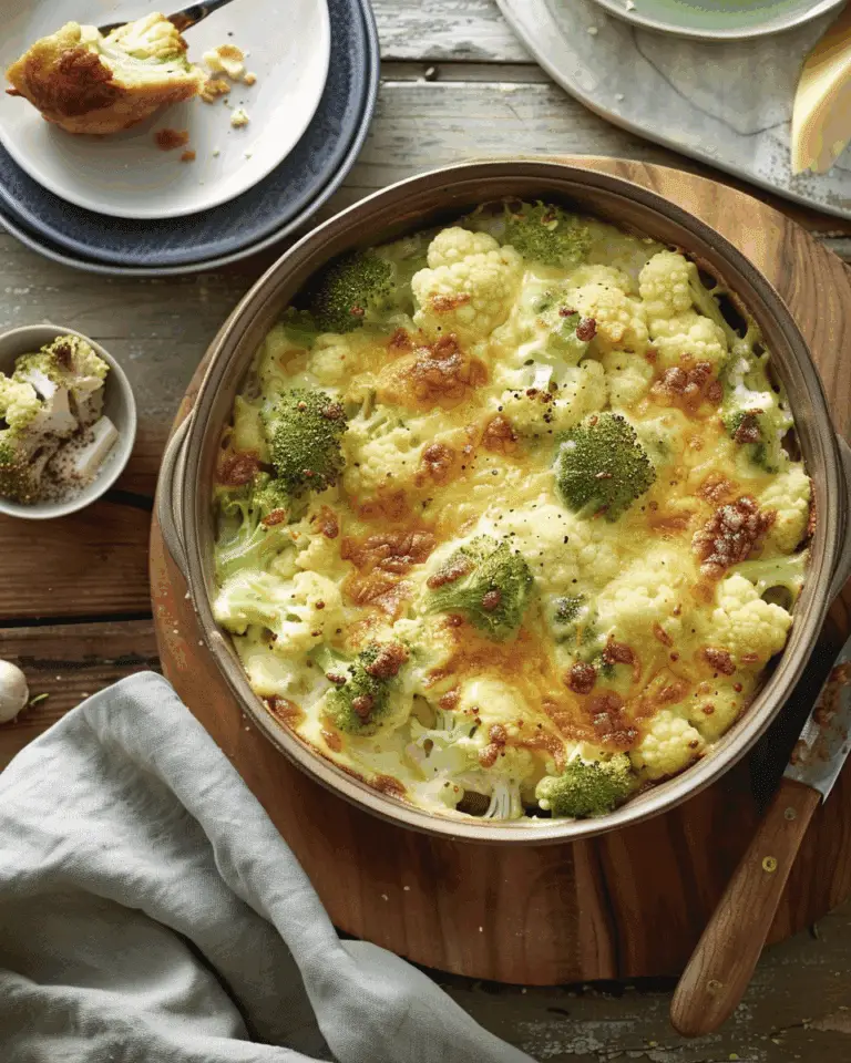 Cauliflower and Broccoli Cheese