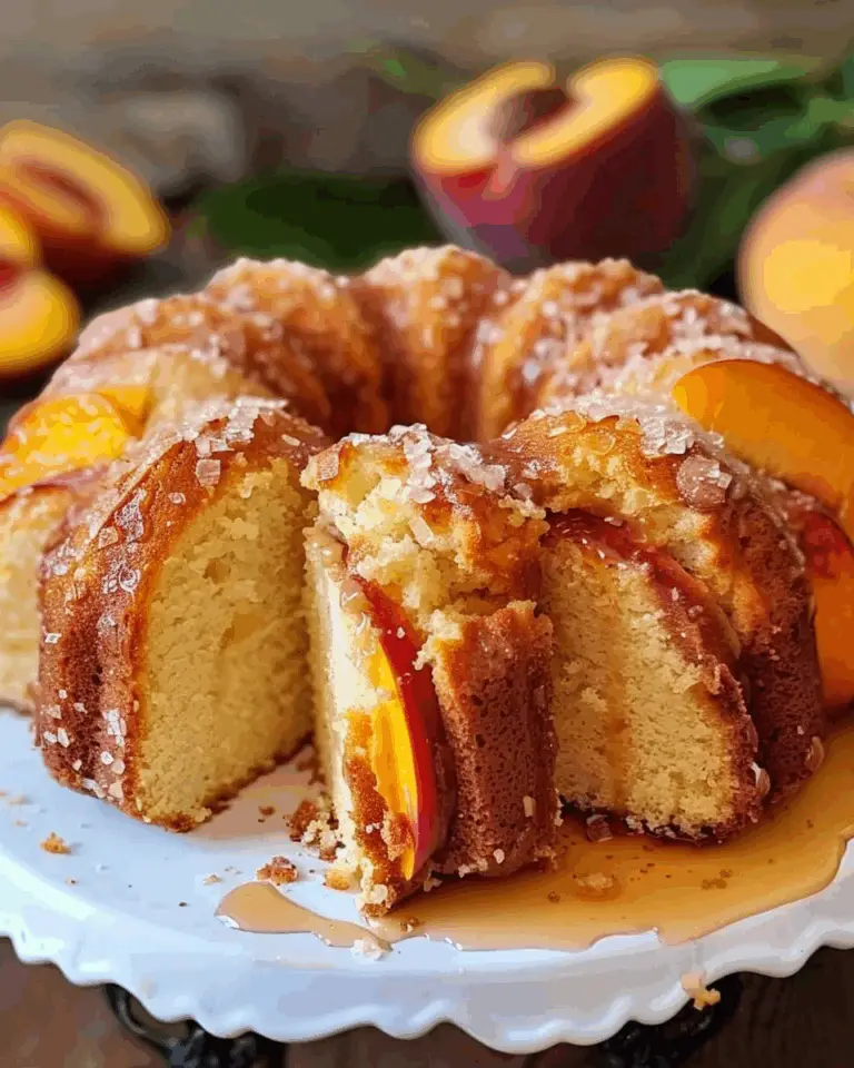 Southern Peach Buttermilk Pound Cake