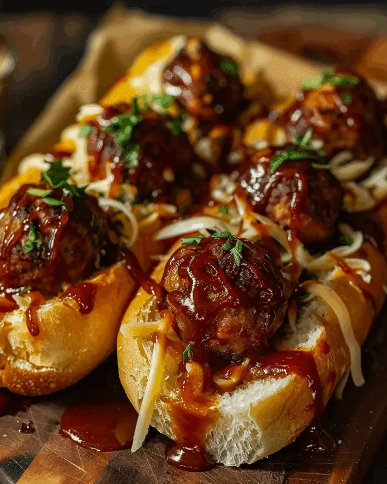 Bourbon BBQ Meatball Subs