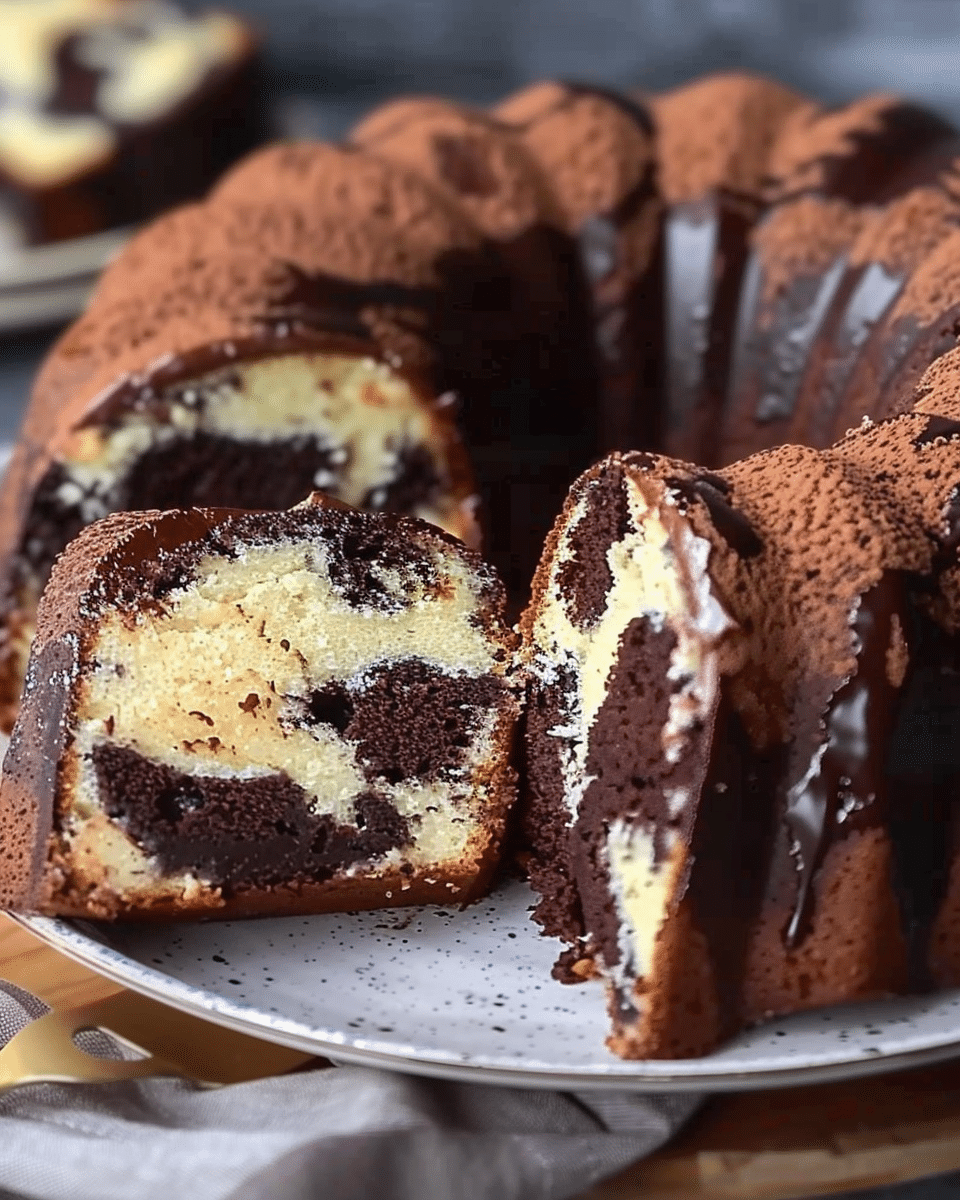Chocolate Marble Yogurt Cake