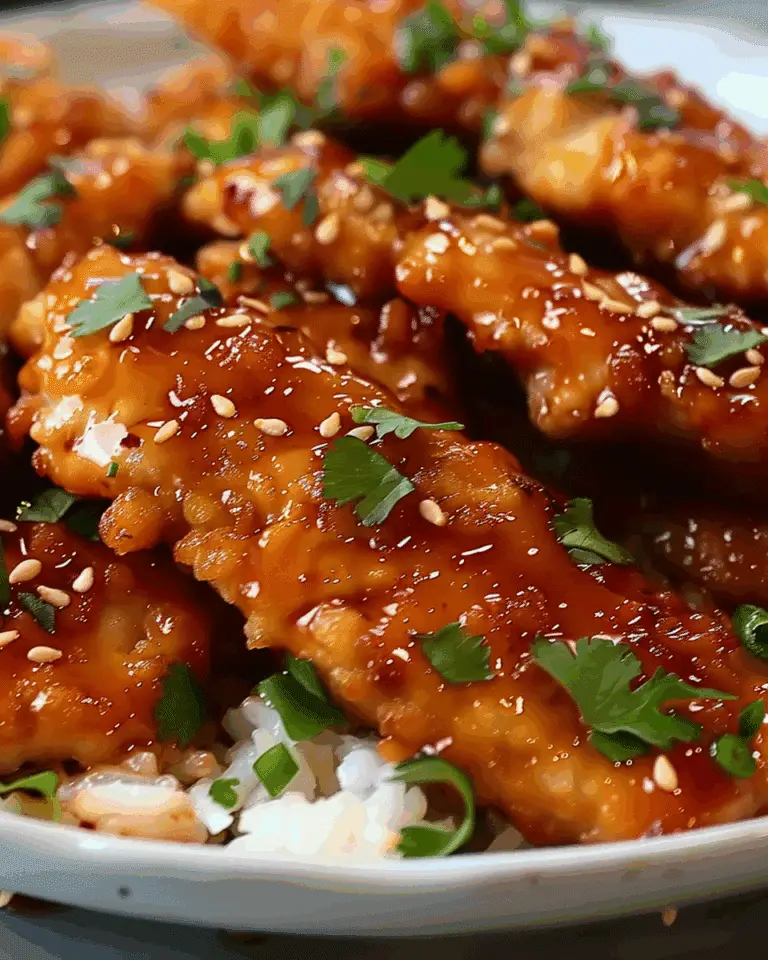 Honey Garlic Glazed Chicken Strips