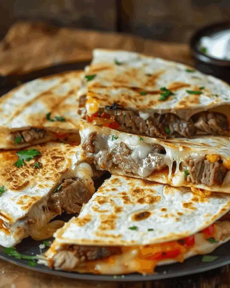 STEAK & CHEESE QUESADILLAS