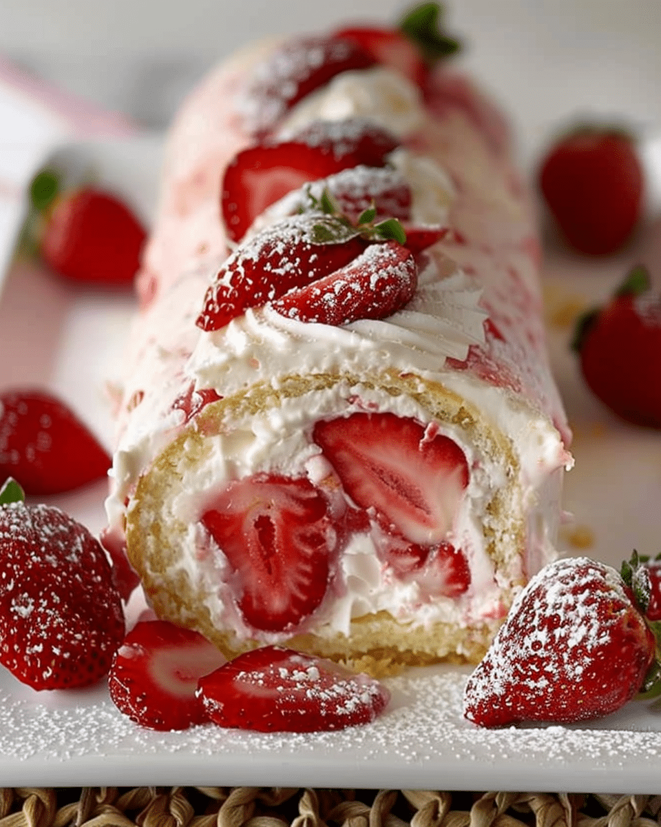 Strawberry Cheesecake Roll