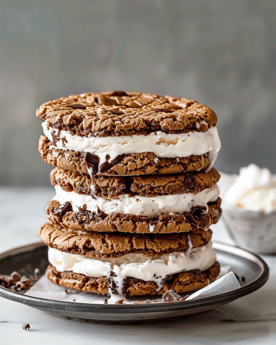 Cookie Ice Cream Sandwiches 