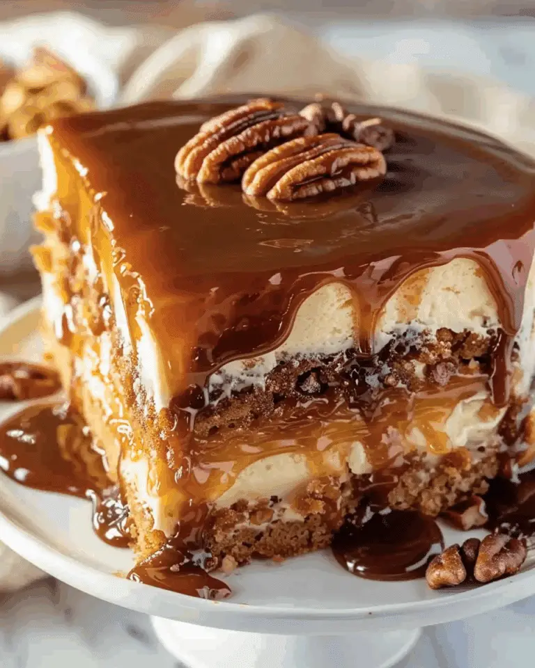 Crème Brûlée Caramel Pecan Cake