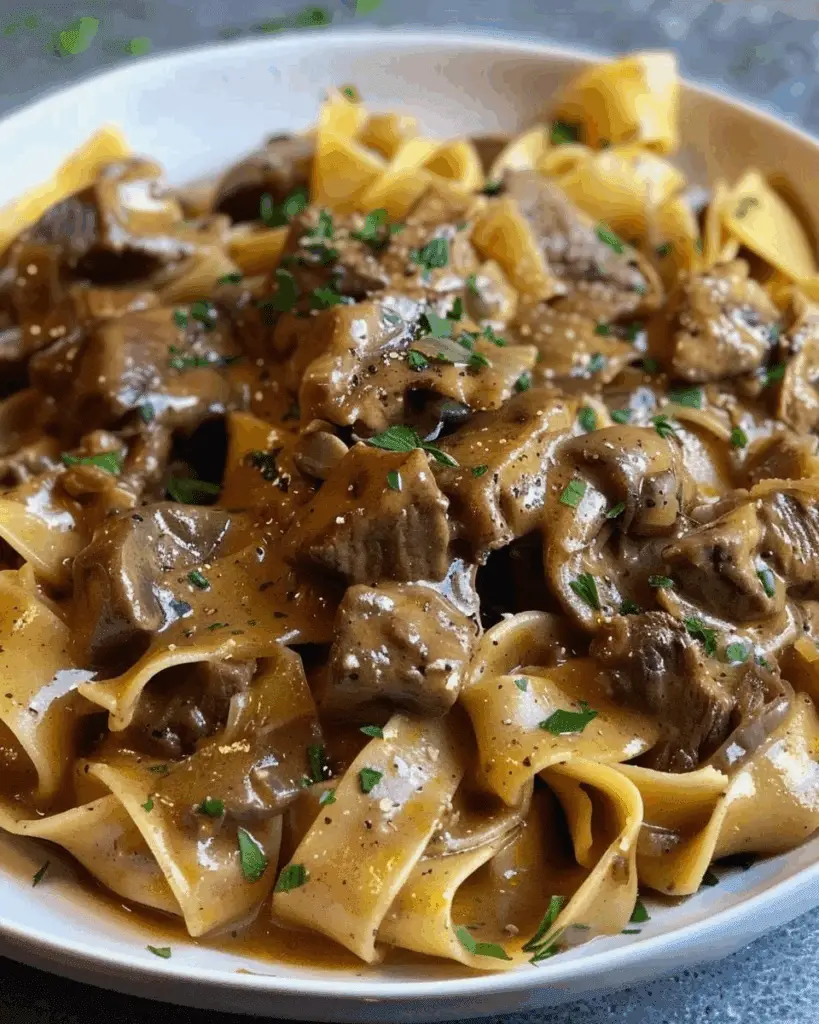 Homemade Beef Stroganoff