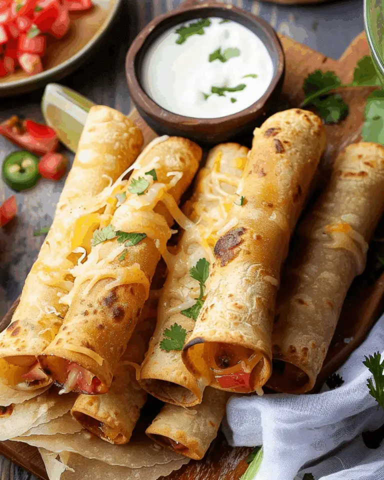 Baked Green Chile Taquitos