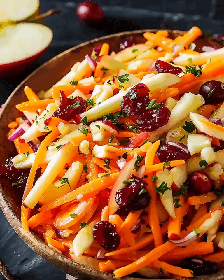 Refreshing Apple Cranberry Carrot Salad