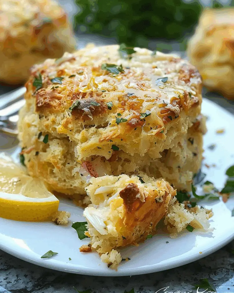 Crab Stuffed Cheddar Bay Biscuits