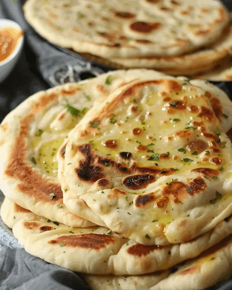 Fluffy Butter Naan (Without Tandoor)