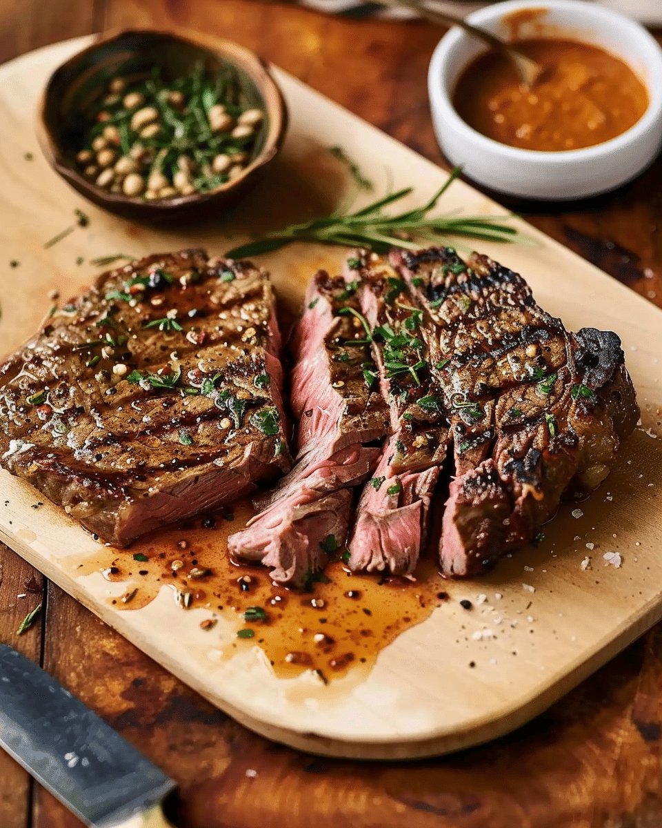 Easy Steak Au Poivre (French-Style Flank Steak)