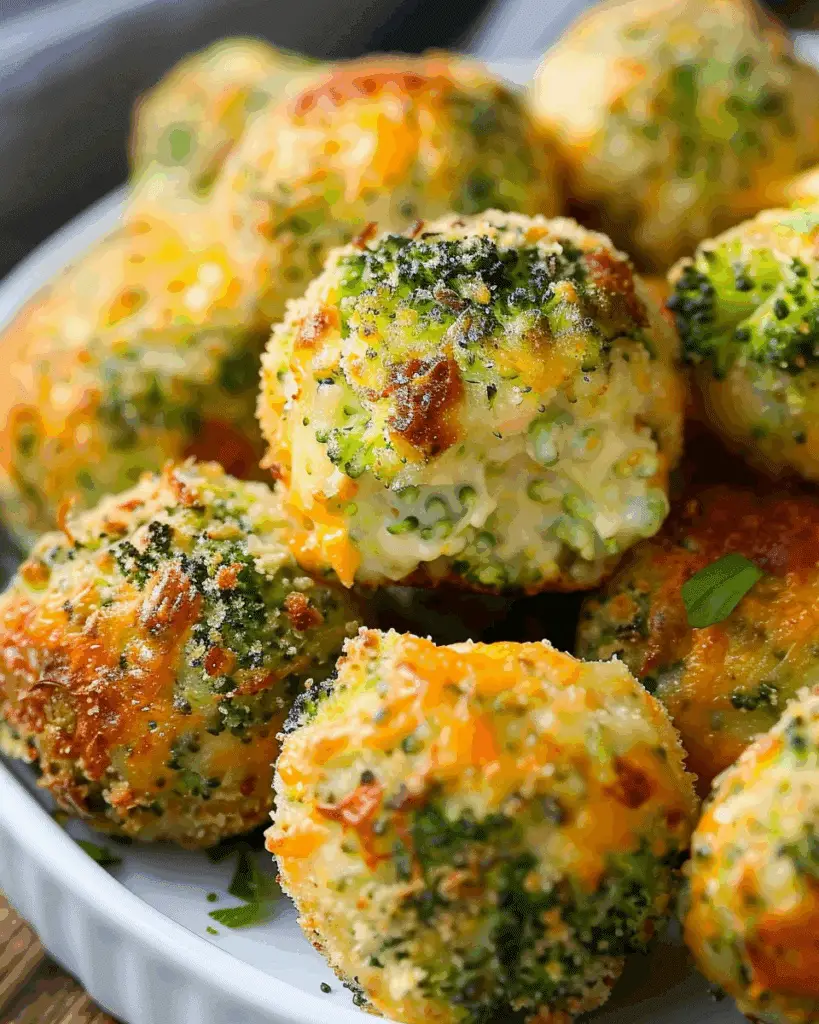 Baked Broccoli Cheese Balls