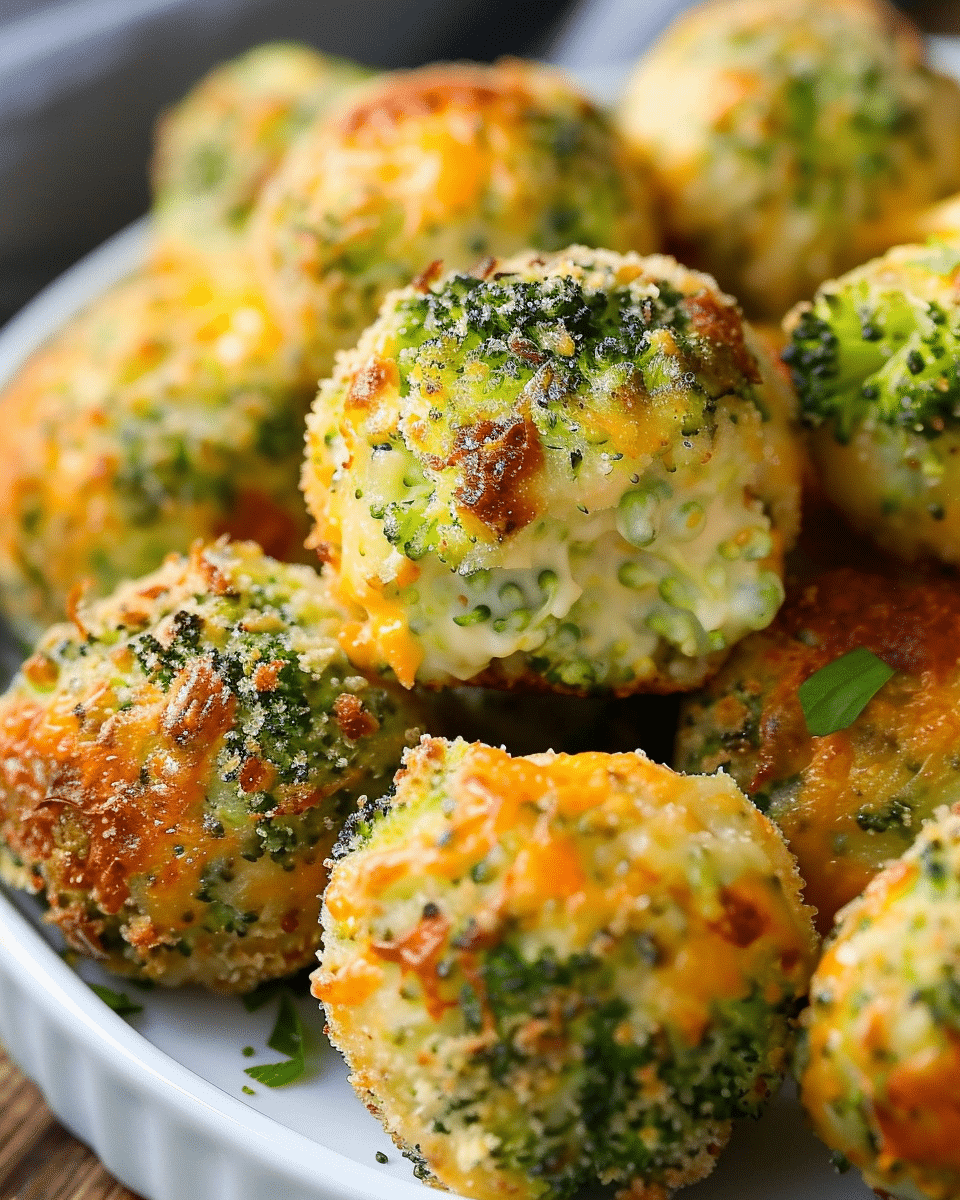 Baked Broccoli Cheese Balls