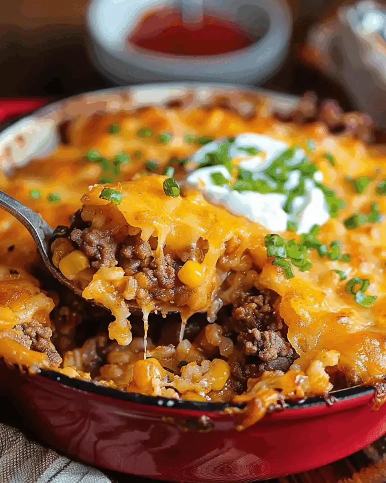 Cowboy Casserole: Savory Tater Tot and Ground Beef Delight