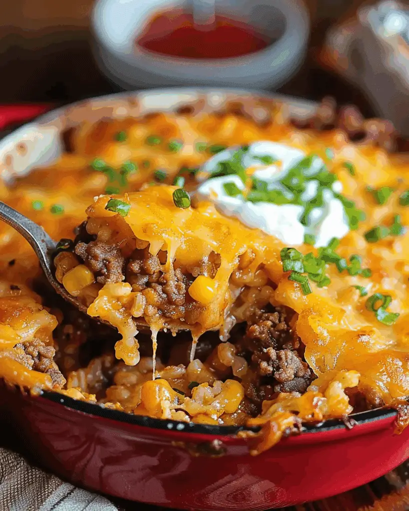 Cowboy Casserole: Savory Tater Tot and Ground Beef Delight