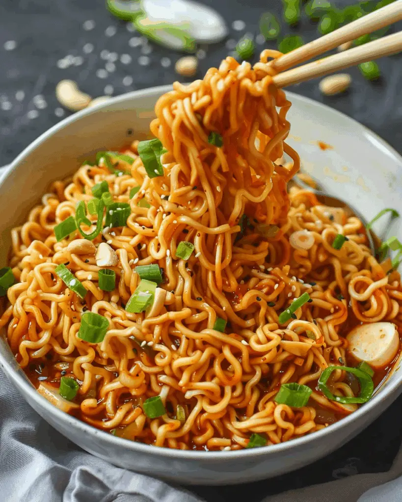 Easy Saucy Ramen Noodles (Vegan Recipe)
