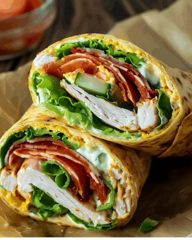 Turkey Club Cottage Cheese Wrap
