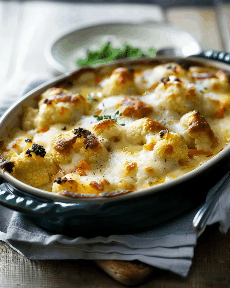 Cauliflower Cheese with Salmon