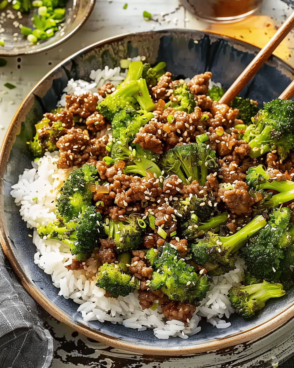 Ground Beef and Broccoli Stir Fry