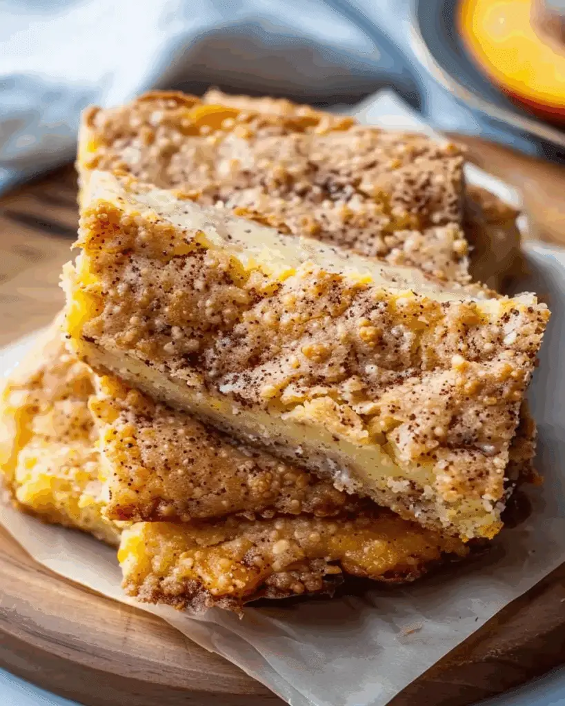 Nectarine and Almond Crumble Blondies