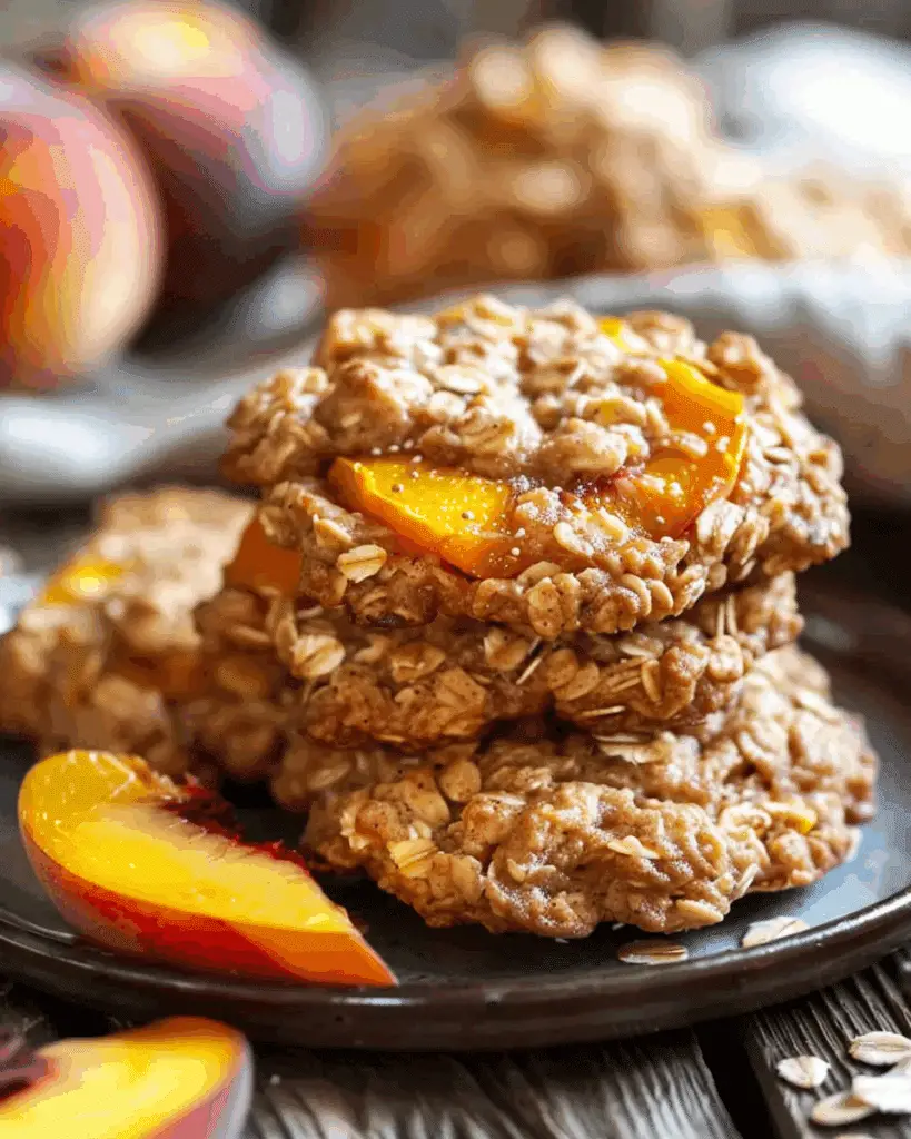 Peach Cobbler Breakfast Cookies