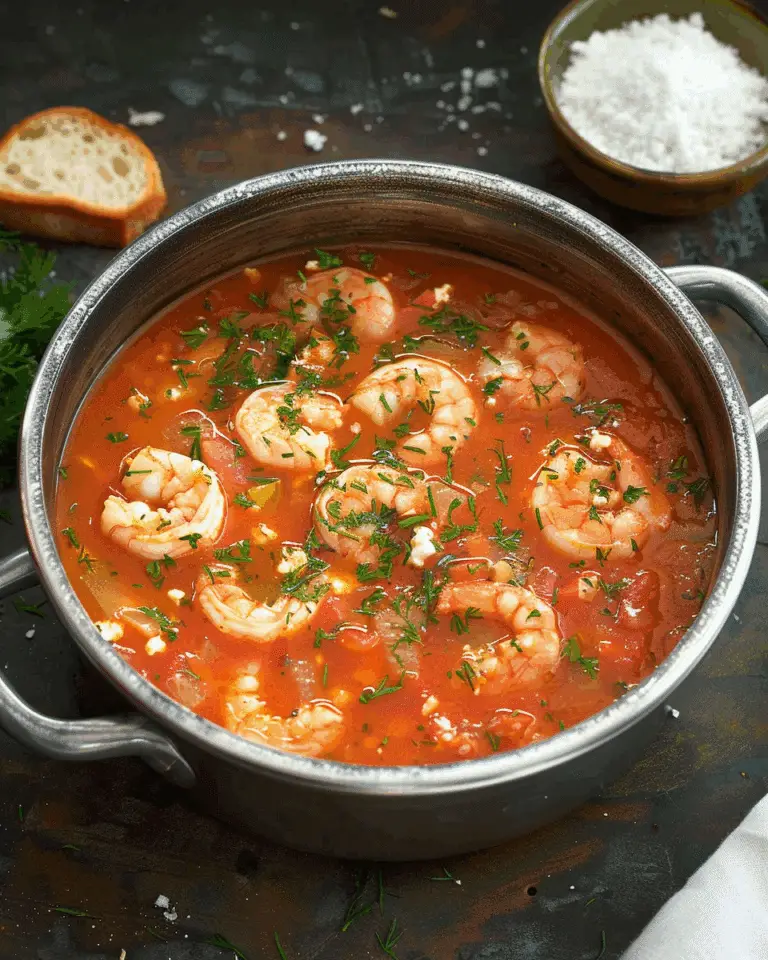 Shrimp Saganaki Soup