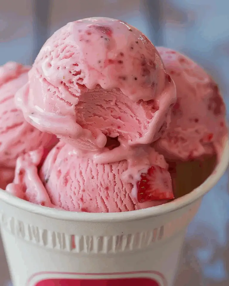 Homemade Strawberry Ice Cream Recipe