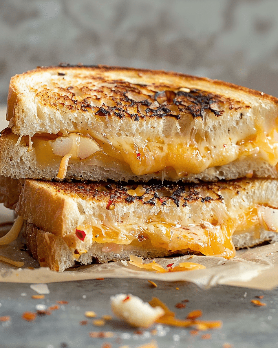Kimchi Grilled Cheese Sandwich