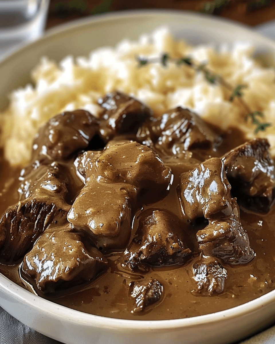 Pioneer Woman Beef Tips and Gravy