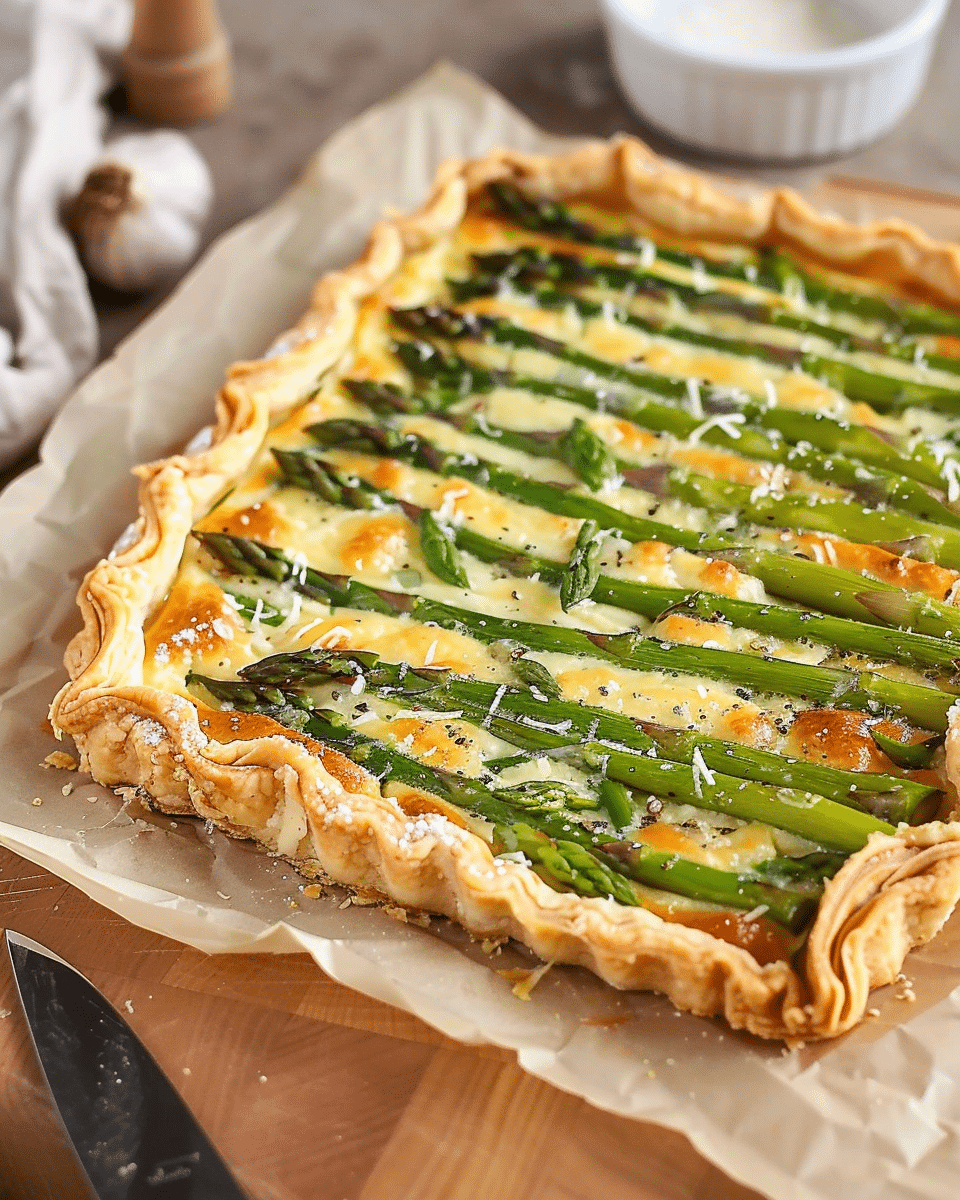 Asparagus Tart with Gruyère