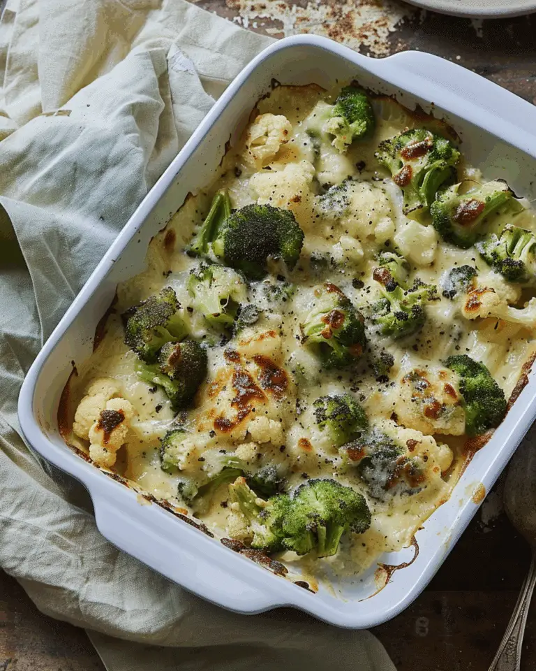 Cauliflower and Broccoli Cheese