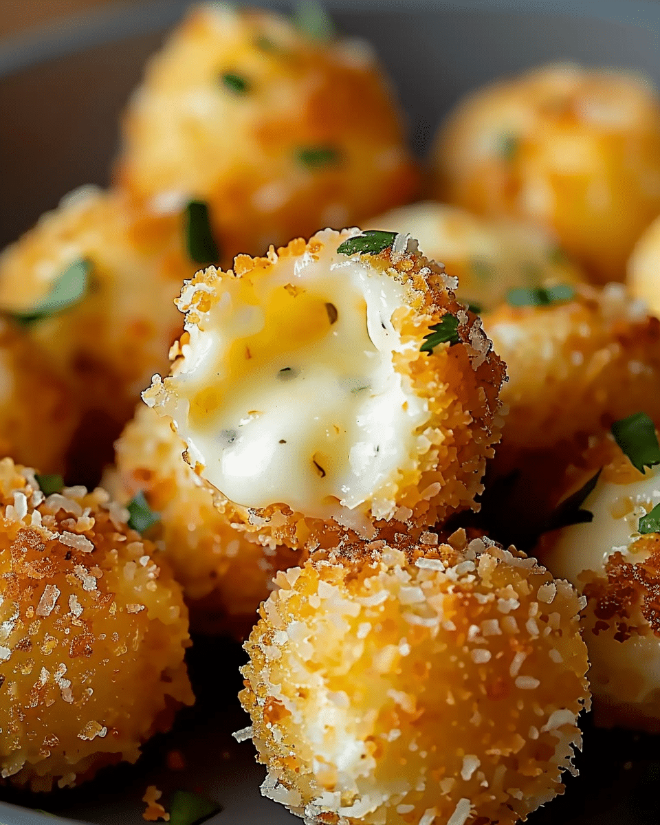 Cheesy Parmesan Mozzarella Bites