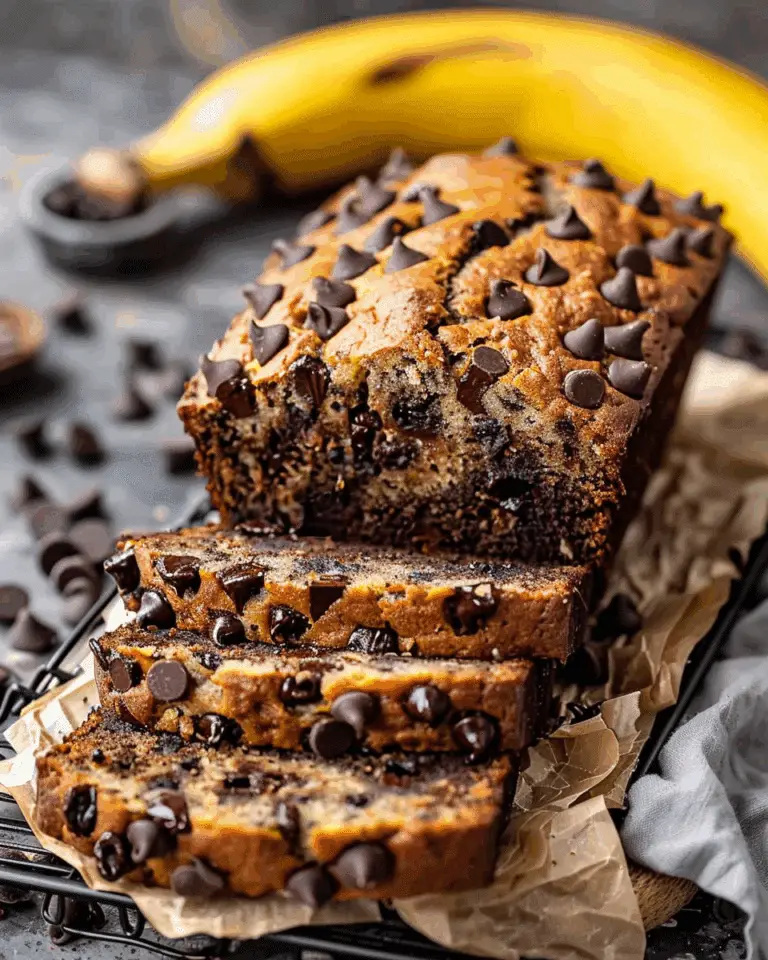 Super Moist Chocolate Chip Banana Bread