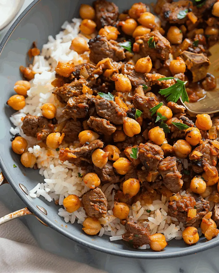 One-Pan Beef and Chickpeas