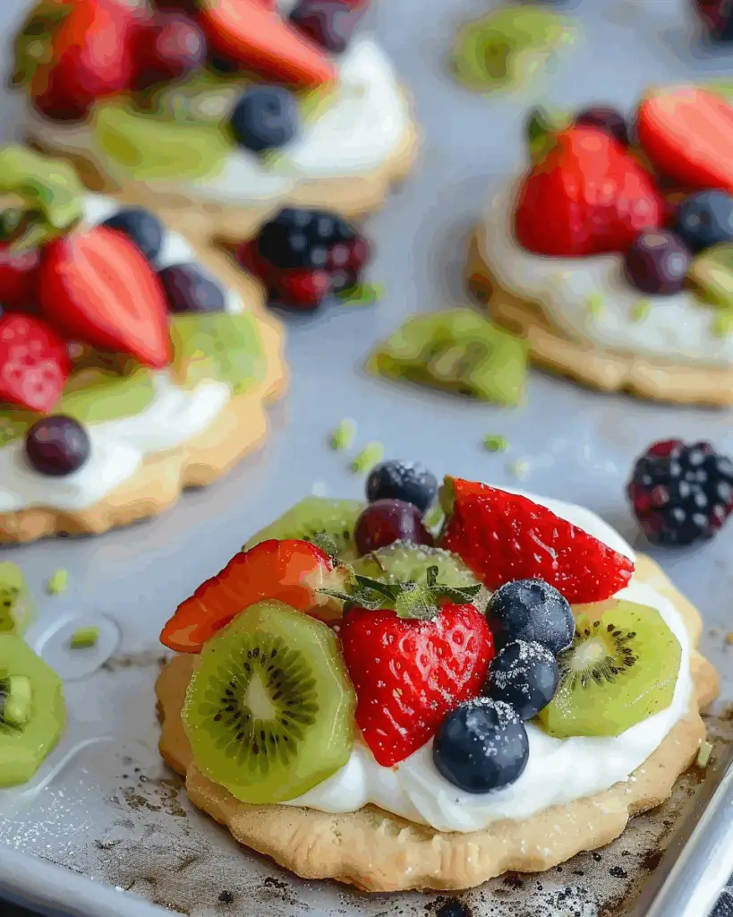 Fruit Basket Mini Sugar Cookie Pizzas