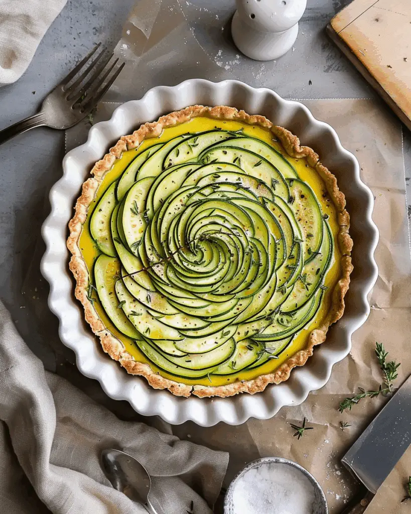 Zucchini Tart with Goat Cheese