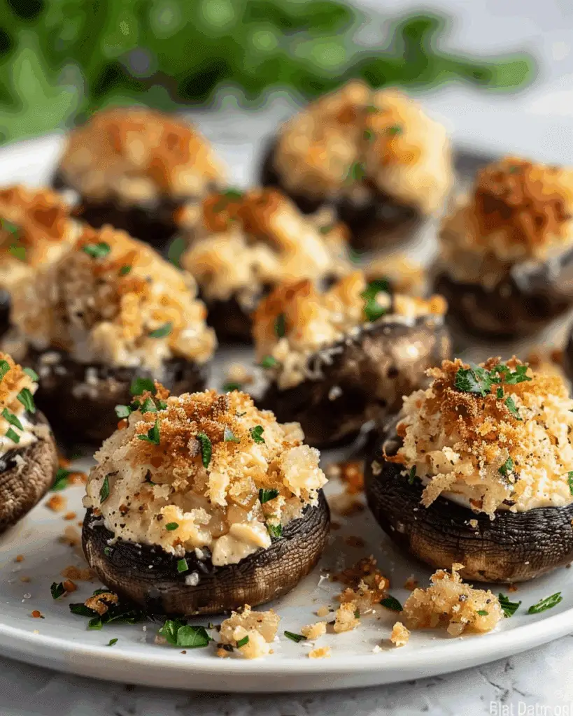 Boursin Stuffed Mushrooms