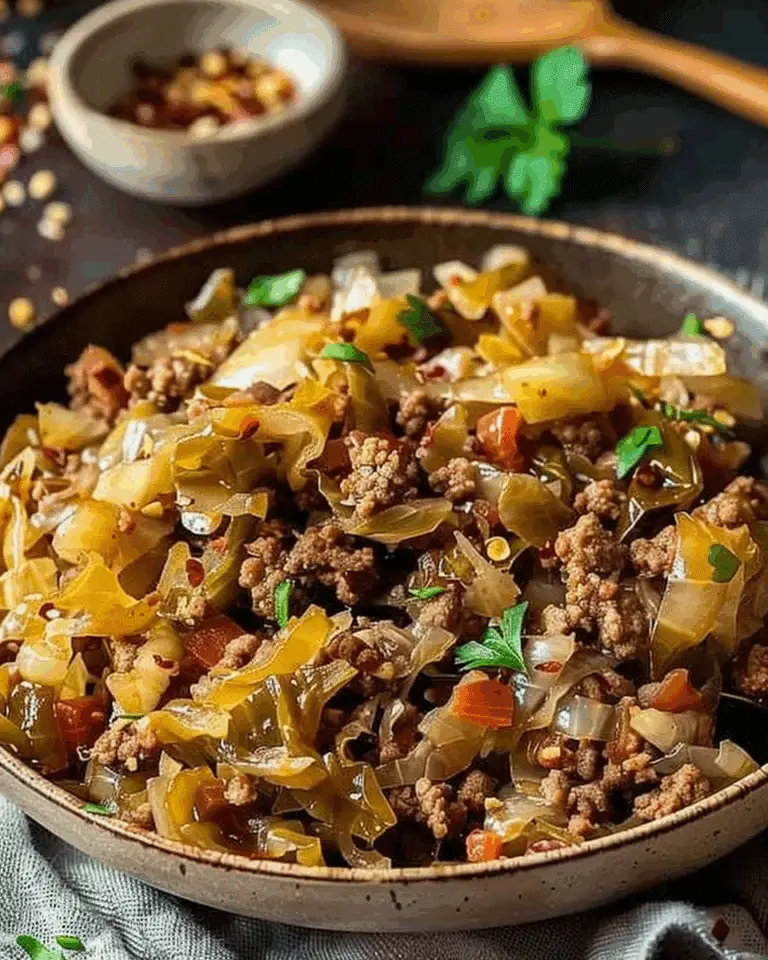 Cabbage and Ground Beef Skillet Recipe