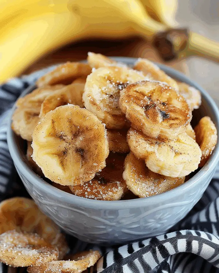 Cinnamon Sugar Air Fryer Banana Chips