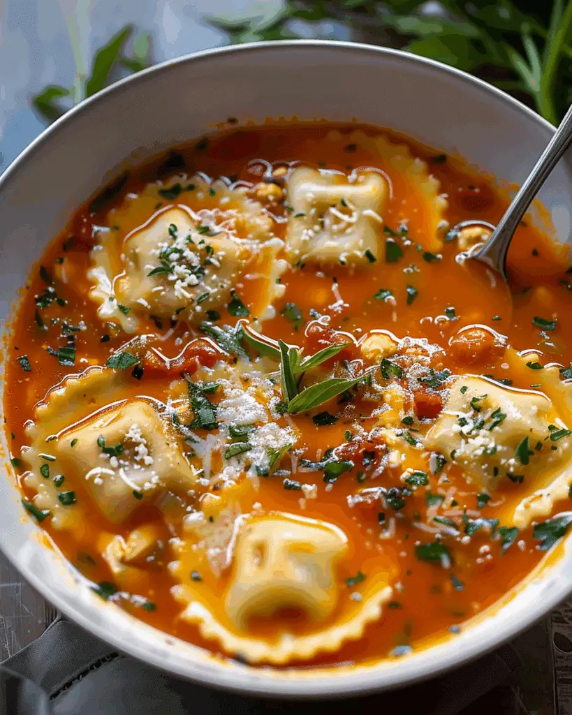 Cozy Ravioli Soup Recipe – A Warm Hug in a Bowl