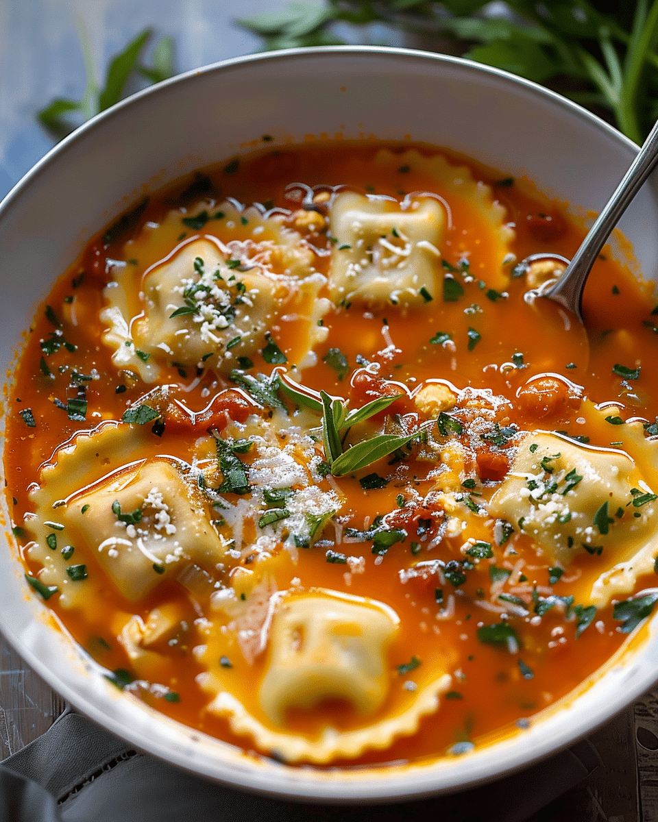 Cozy Ravioli Soup Recipe – A Warm Hug in a Bowl