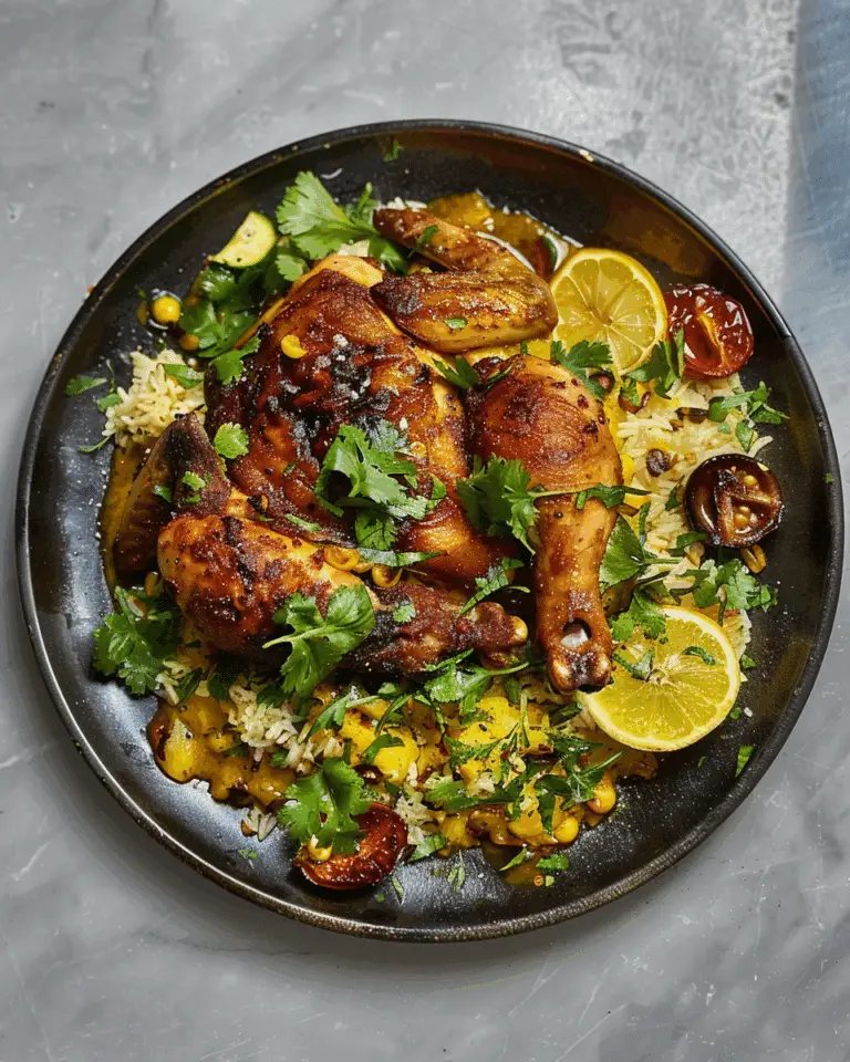 Grilled and Roasted Chicken with Poriyal
